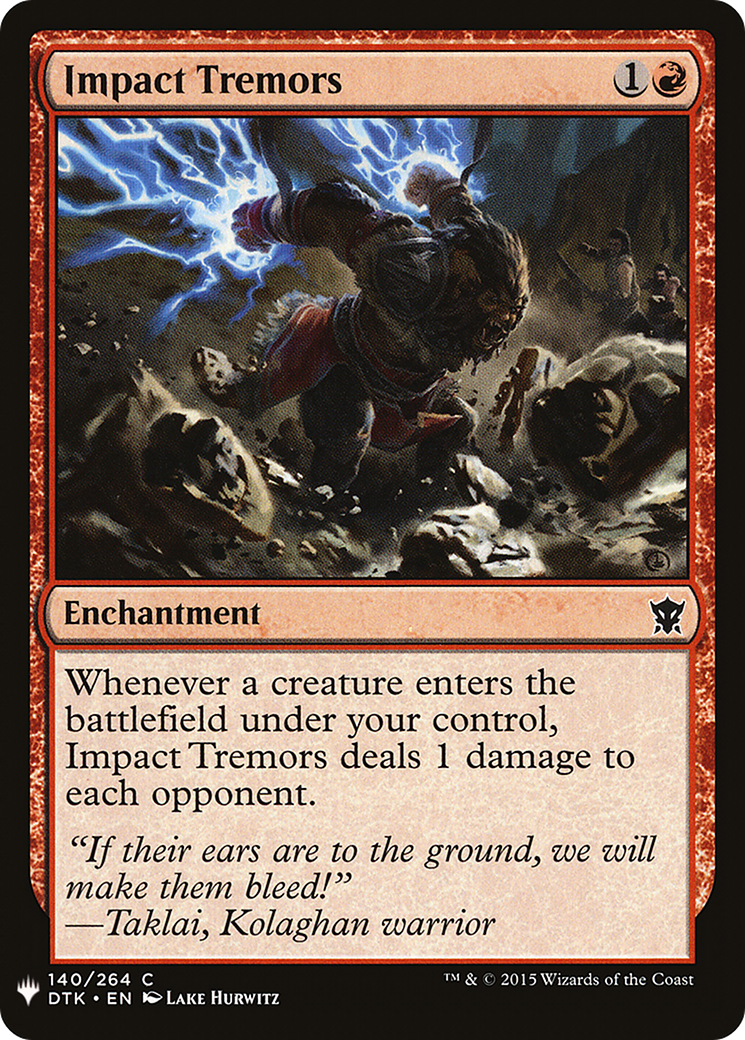 Impact Tremors (DTK) (LIST-140) - The List