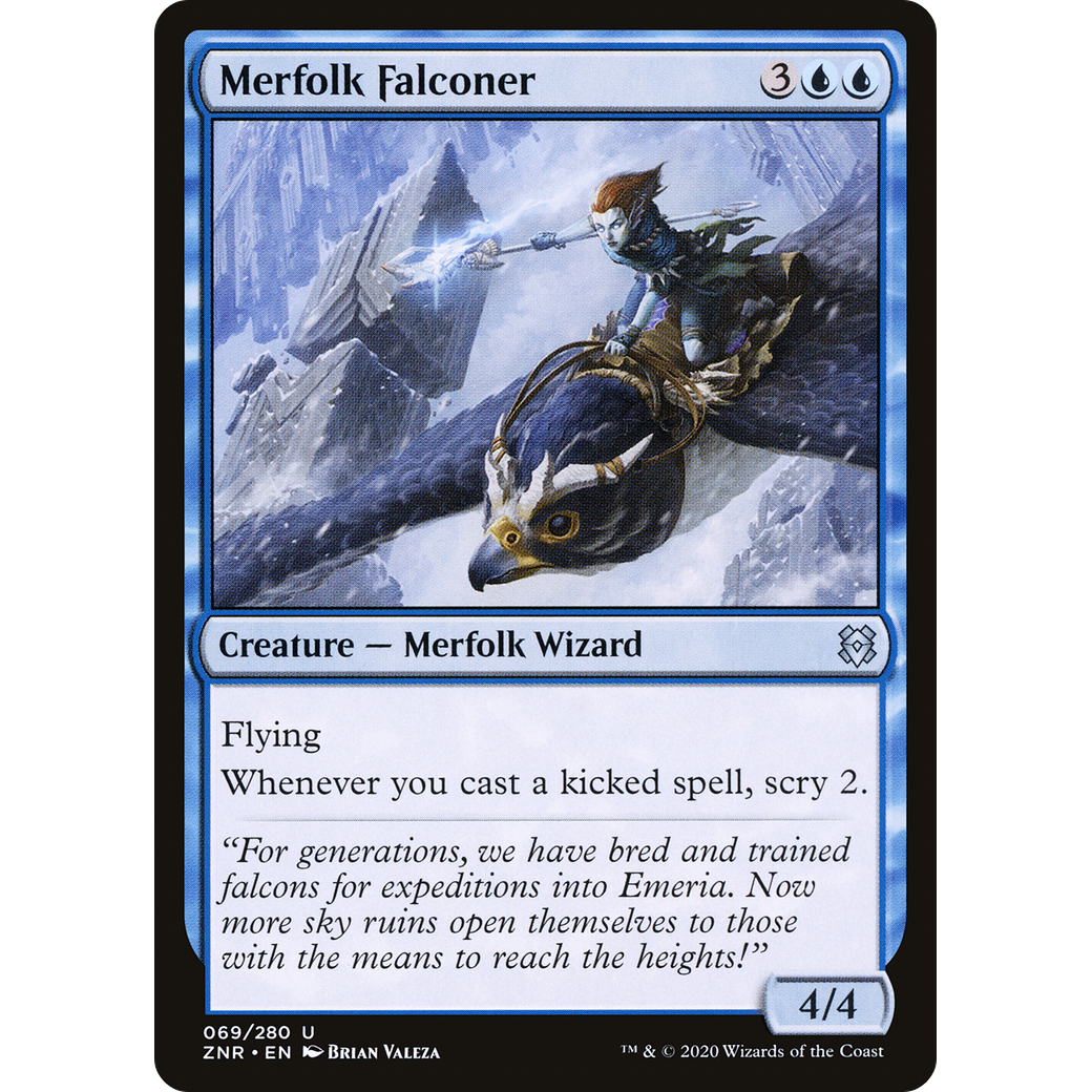 Merfolk Falconer (ZNR-069) - Zendikar Rising