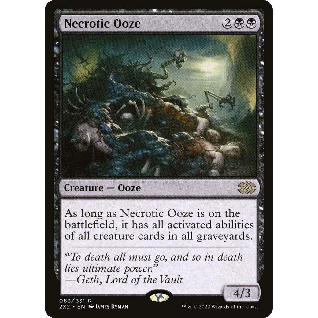Necrotic Ooze (2X2-083) - Double Masters 2022 Foil