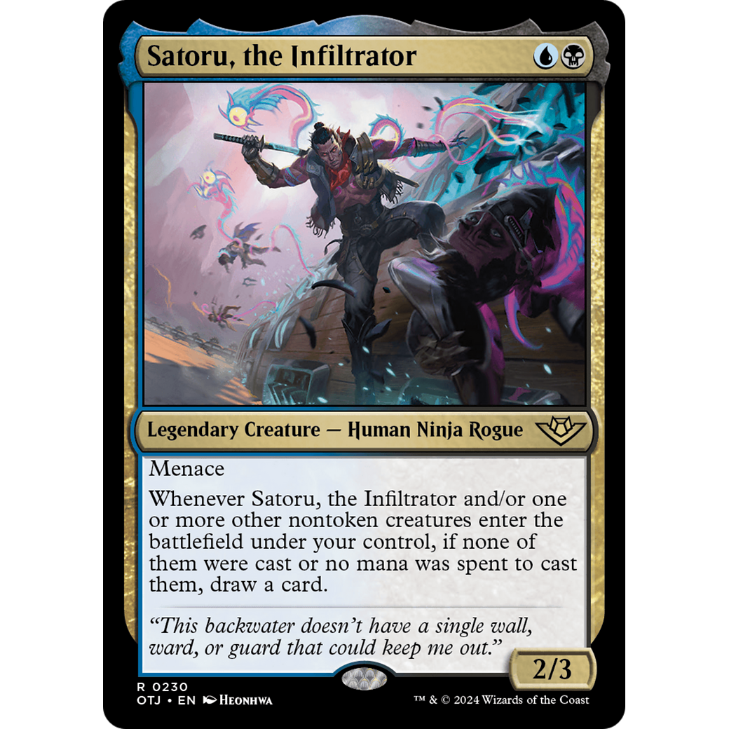 Satoru, the Infiltrator (OTJ-230) - Outlaws of Thunder Junction