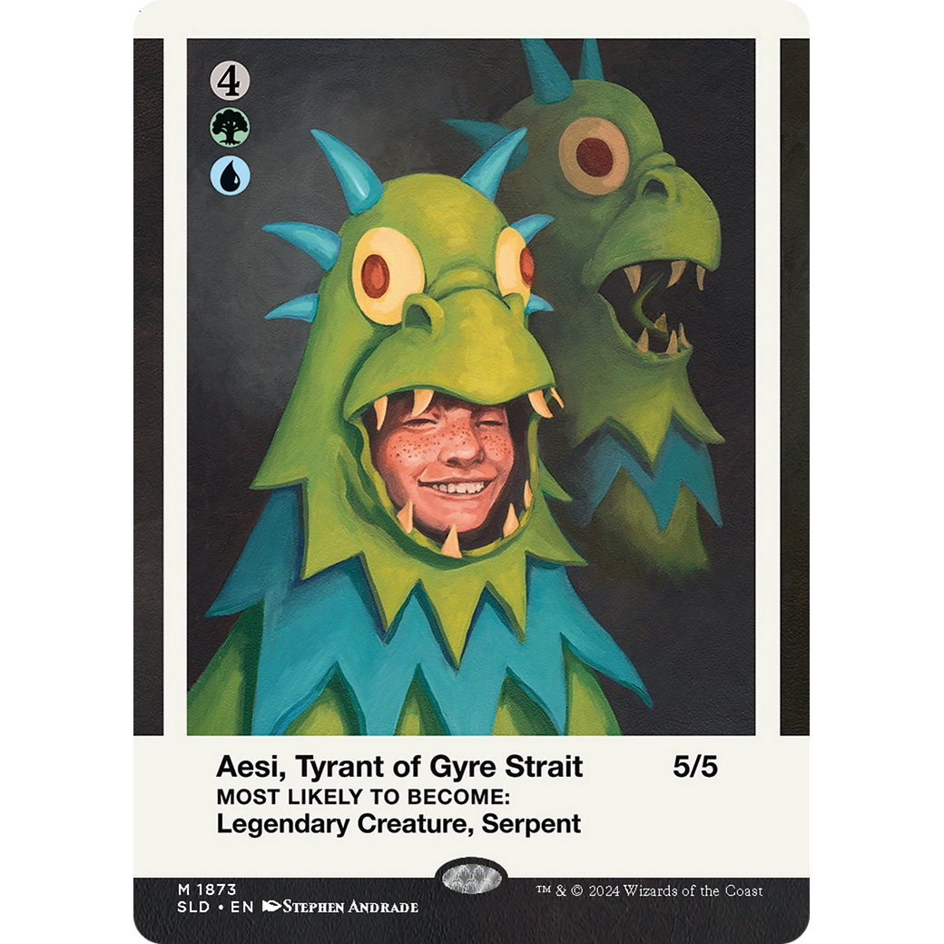 Aesi, Tyrant of Gyre Strait (SLD-1873) - Secret Lair Drop (Borderless)