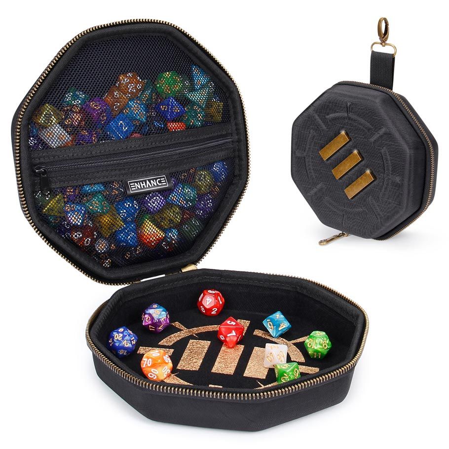 Enhance: Dice Case and Rolling Tray - Black