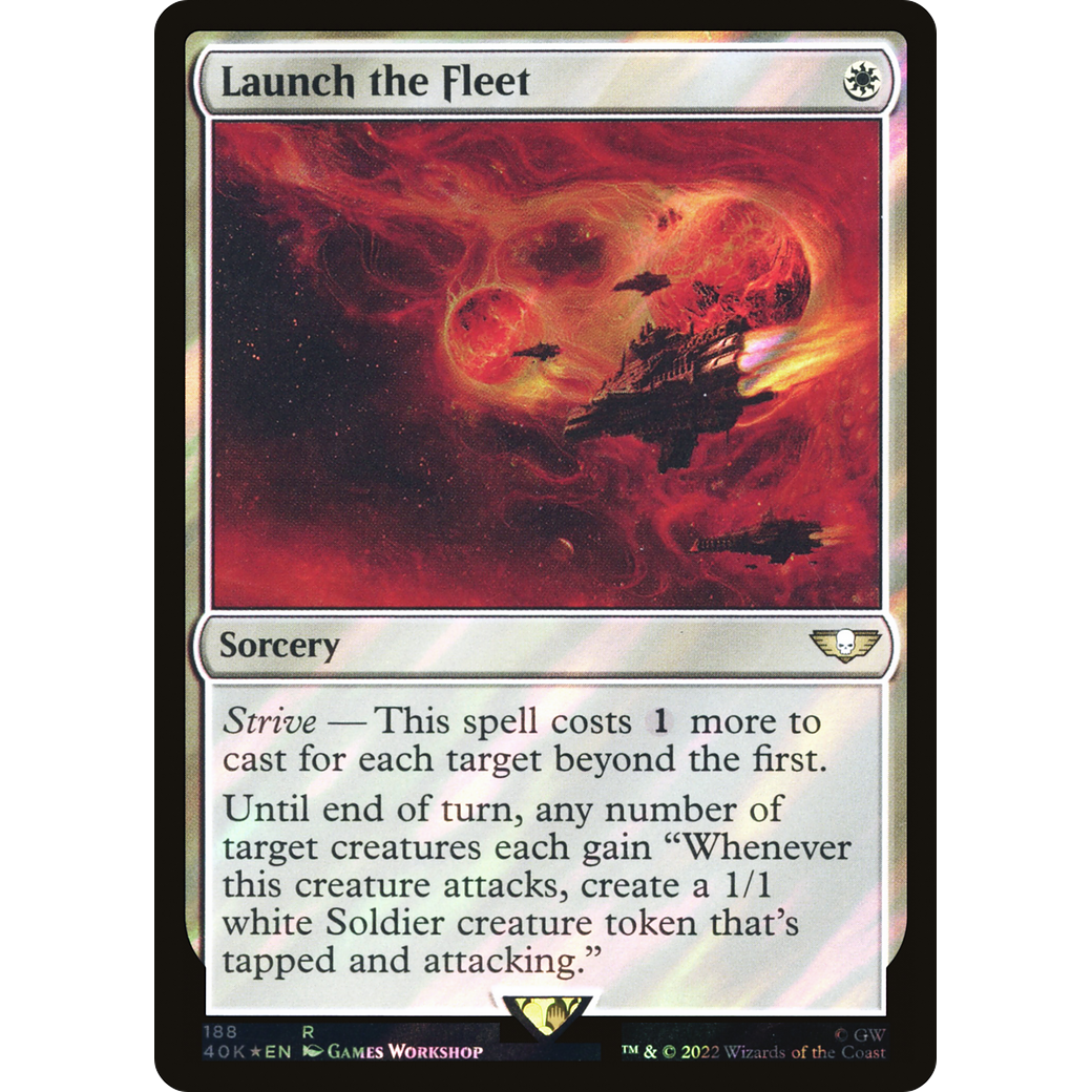 Launch the Fleet (40K-188) - Warhammer 40,000 Commander Foil