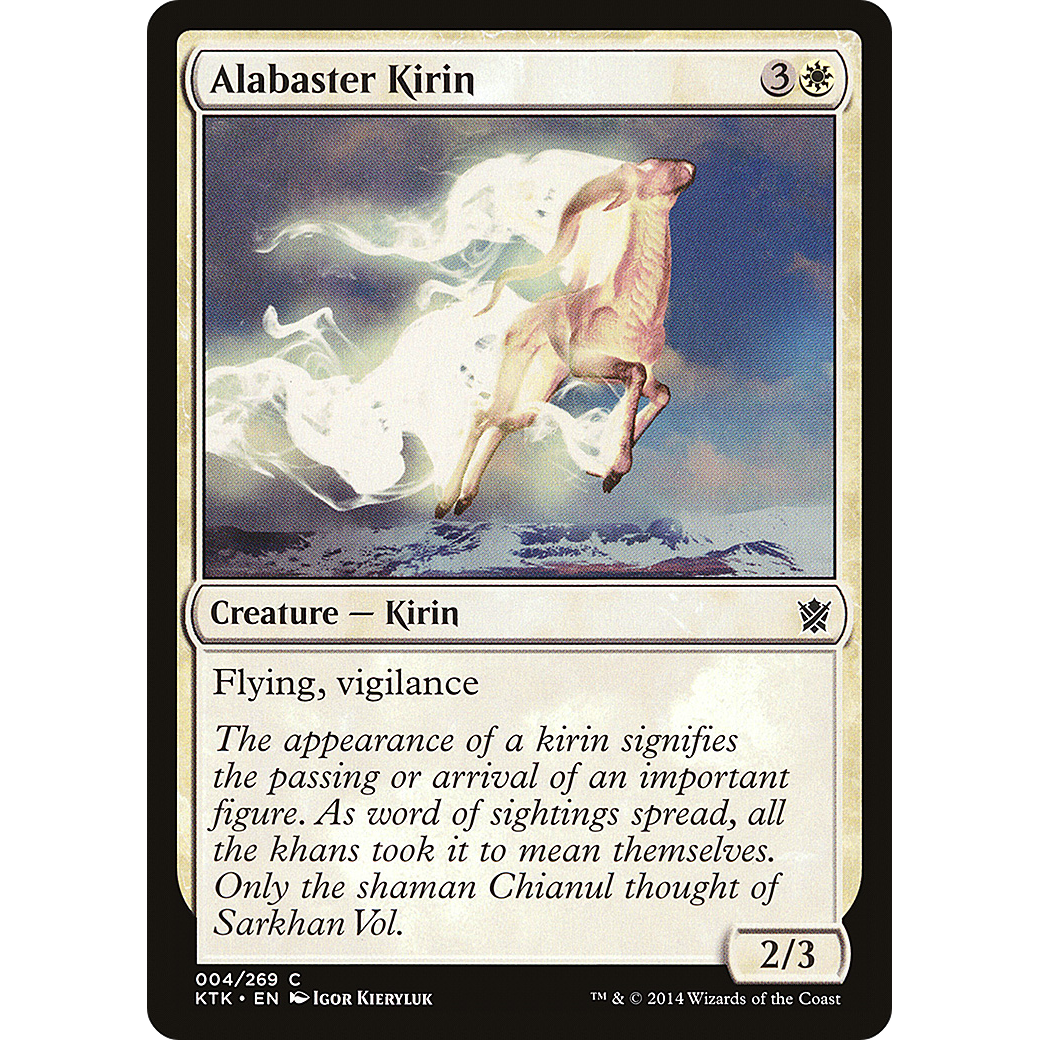 Alabaster Kirin (KTK-004) - Khans of Tarkir Foil