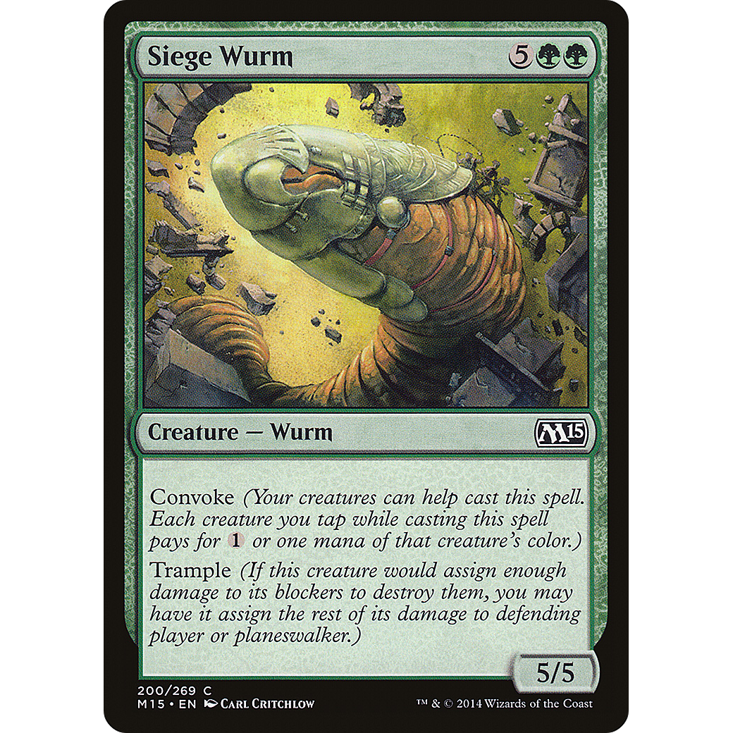 Siege Wurm (M15-200) - Magic 2015 Foil
