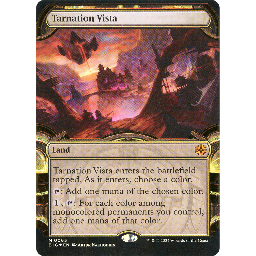 Tarnation Vista (Showcase) (Raised Foil) (BIG-065) - The Big Score: (Showcase) Foil