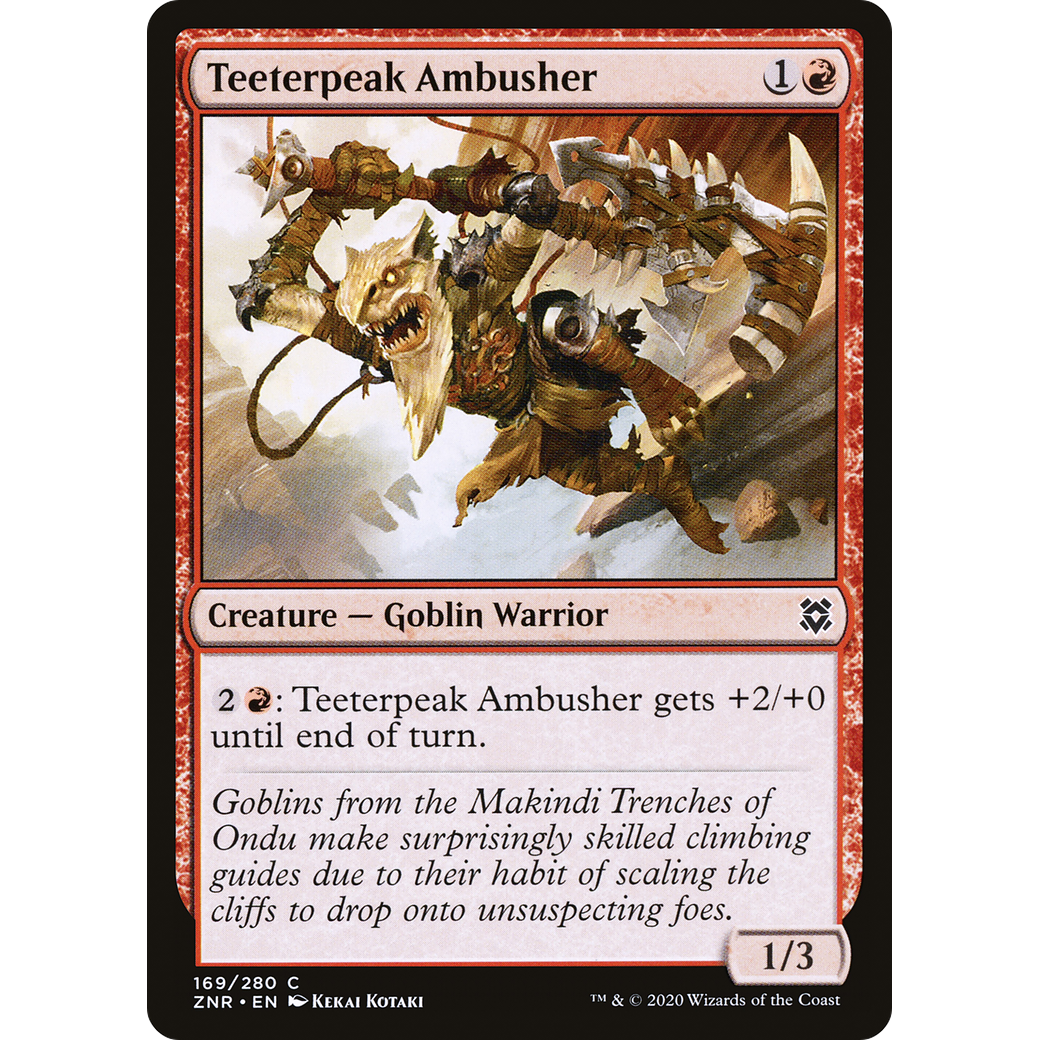 Teeterpeak Ambusher (ZNR-169) - Zendikar Rising Foil