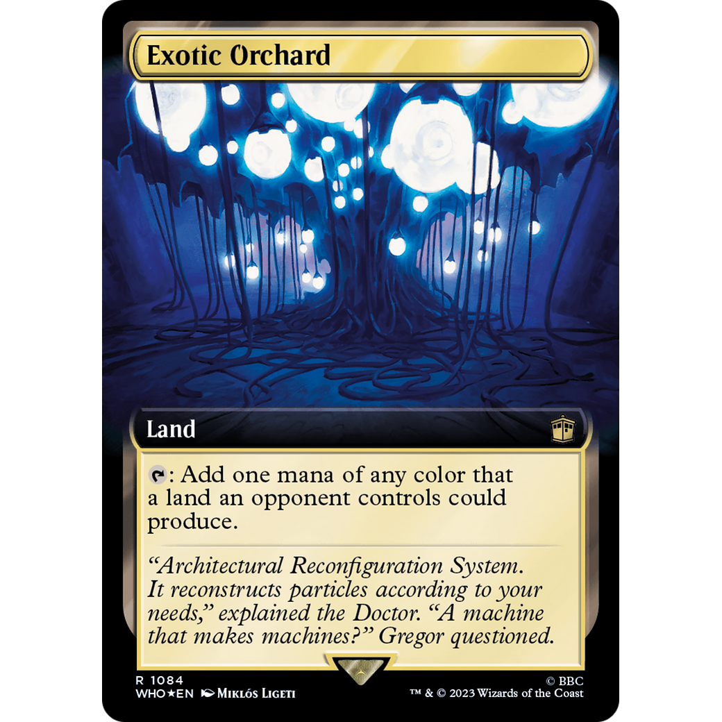 Exotic Orchard (Extended Art) (Surge Foil) (WHO-1084) - Doctor Who: (Extended Art) Foil