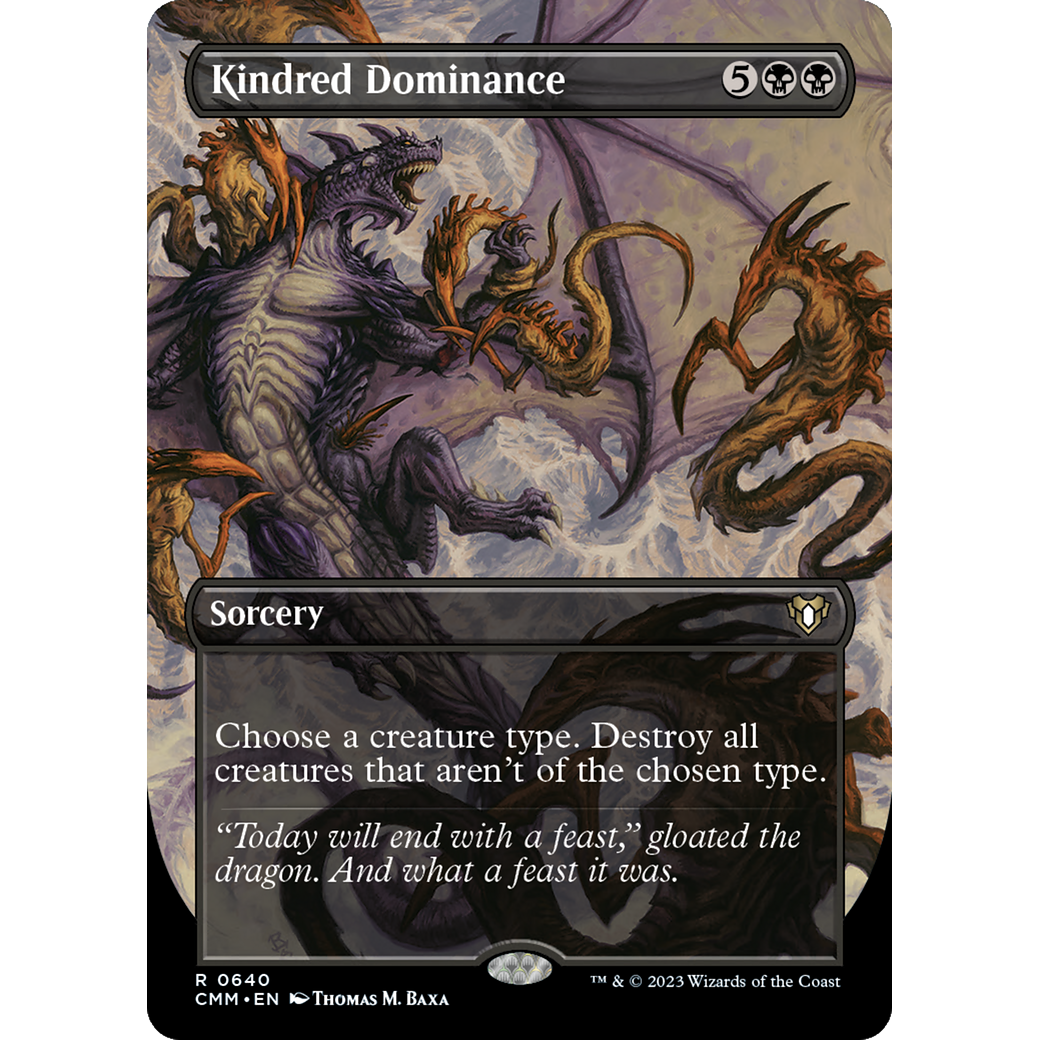Kindred Dominance (CMM-640) - Commander Masters (Borderless) Foil