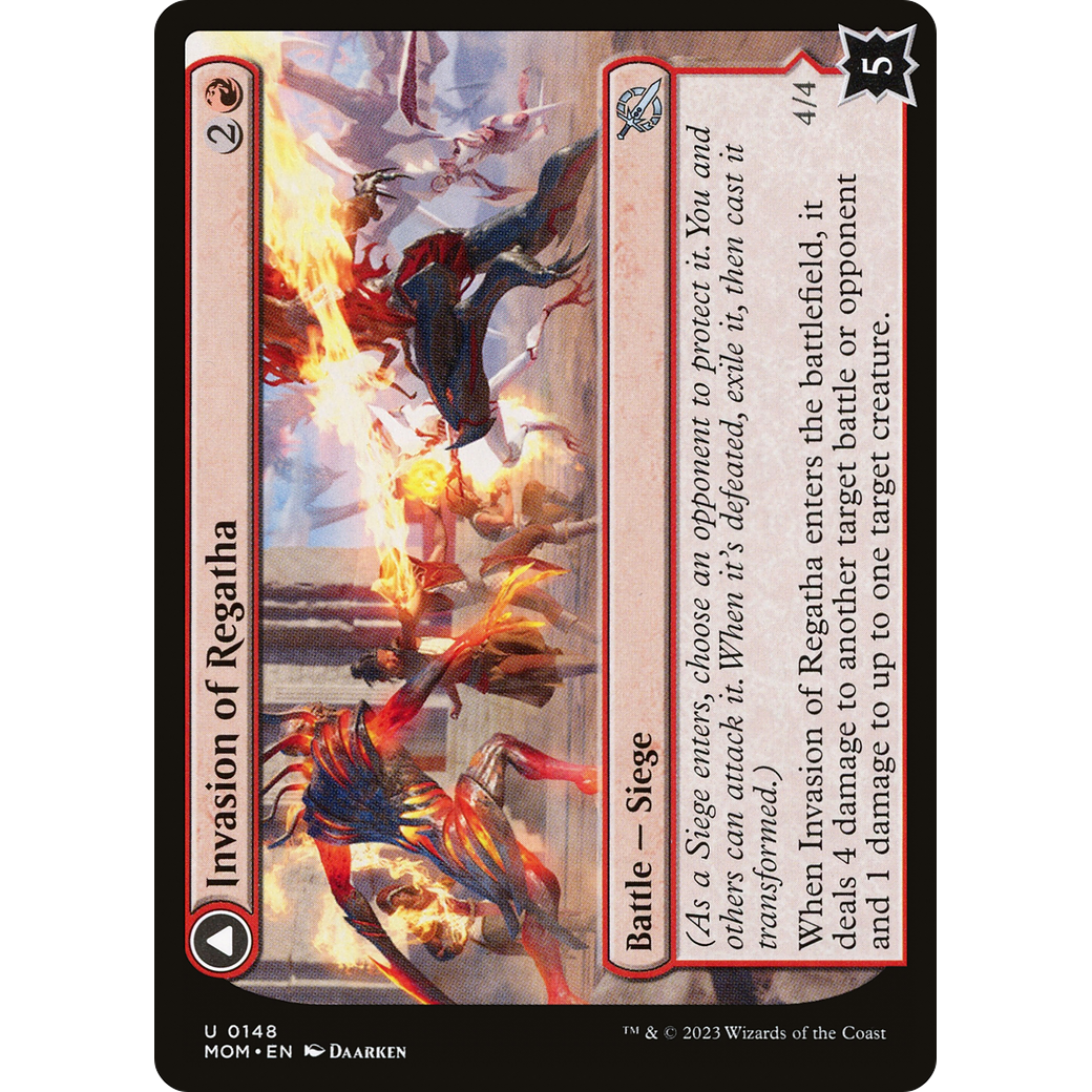 Invasion of Regatha // Disciples of the Inferno (MOM-148) - March of the Machine