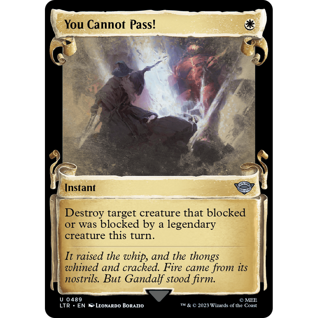 You Cannot Pass! (LTR-489) - The Lord of the Rings: Tales of Middle-earth: (Showcase) Foil