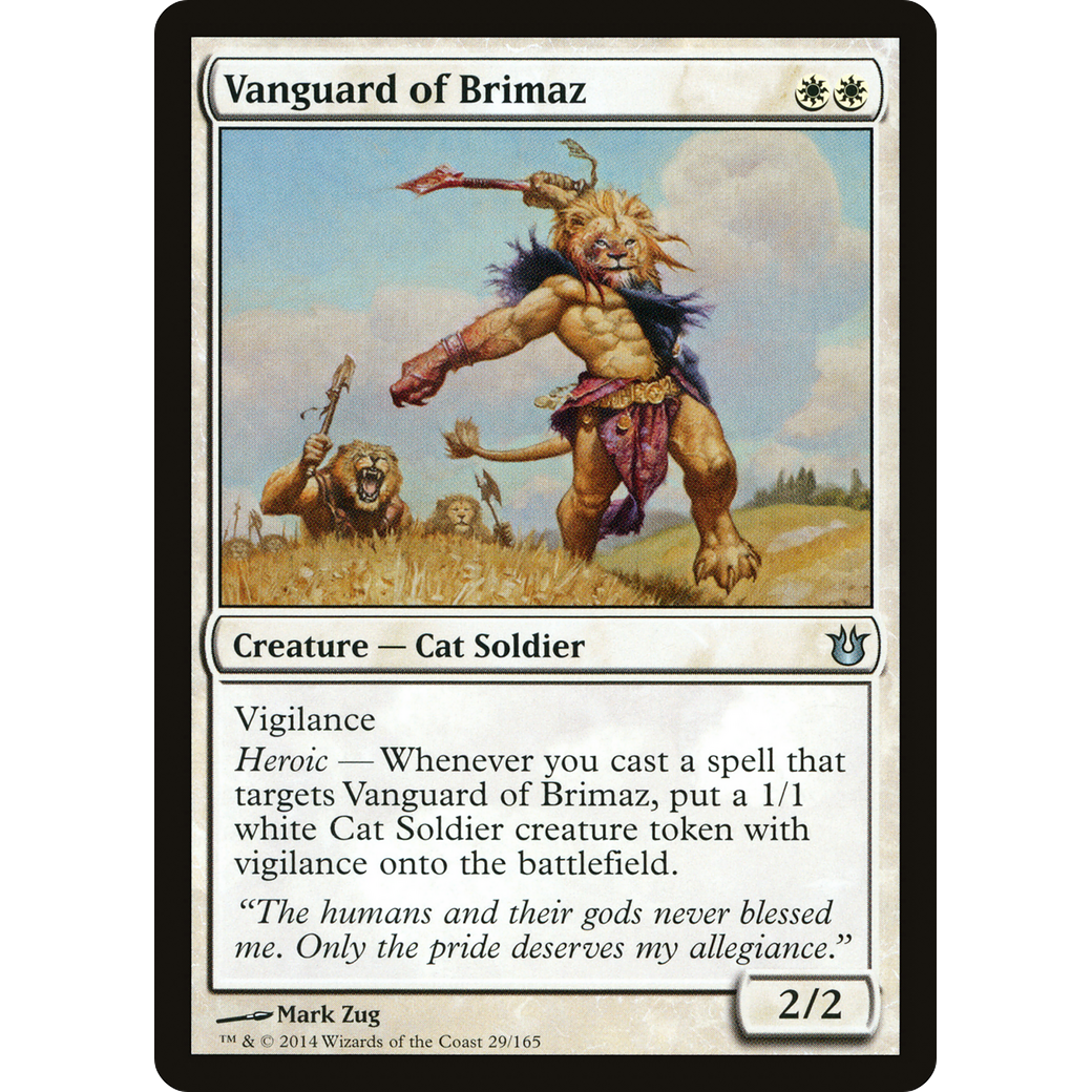 Vanguard of Brimaz (BNG-029) - Born of the Gods Foil