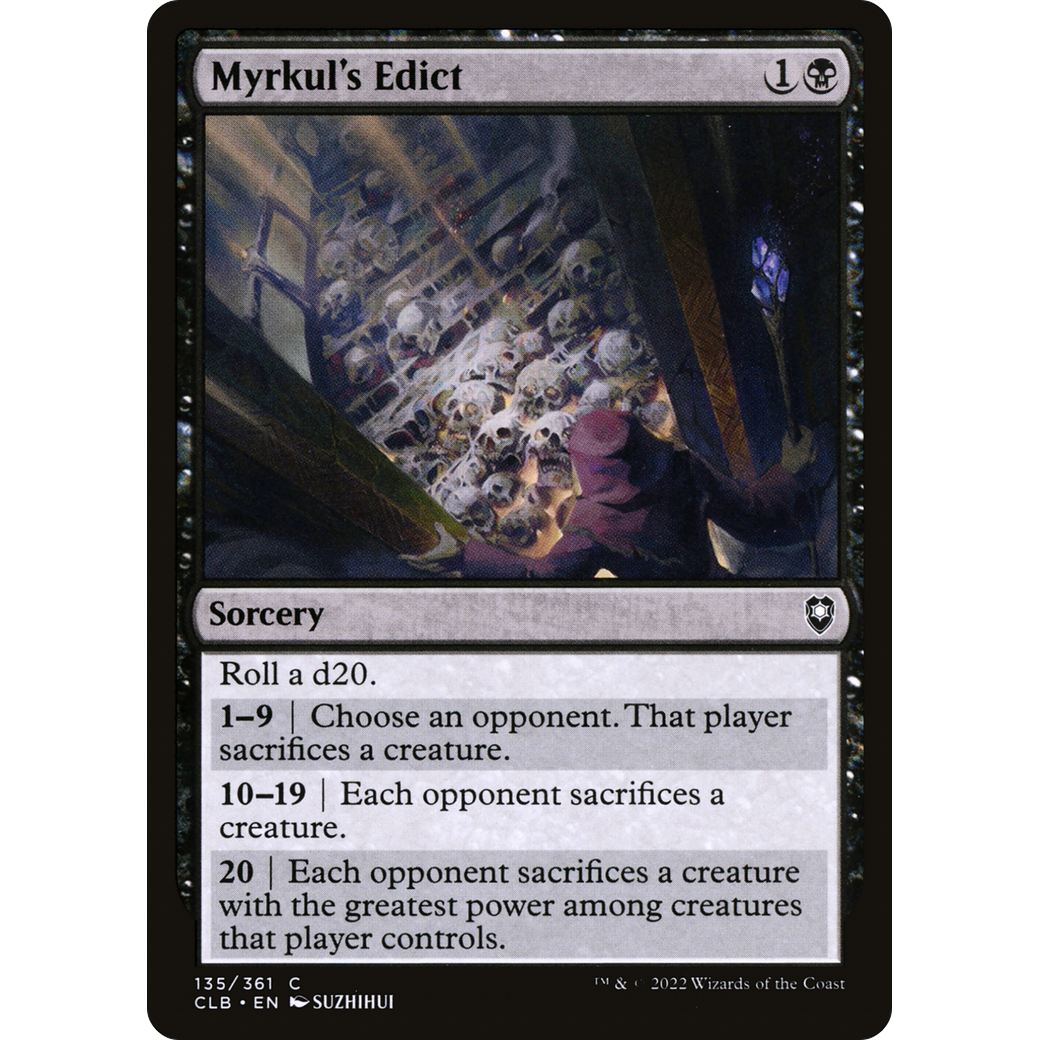 Myrkul's Edict (CLB-135) - Commander Legends: Battle for Baldur's Gate