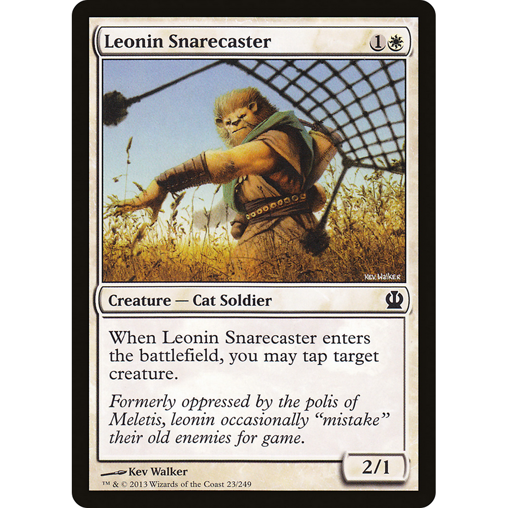 Leonin Snarecaster (THS-023) - Theros Foil