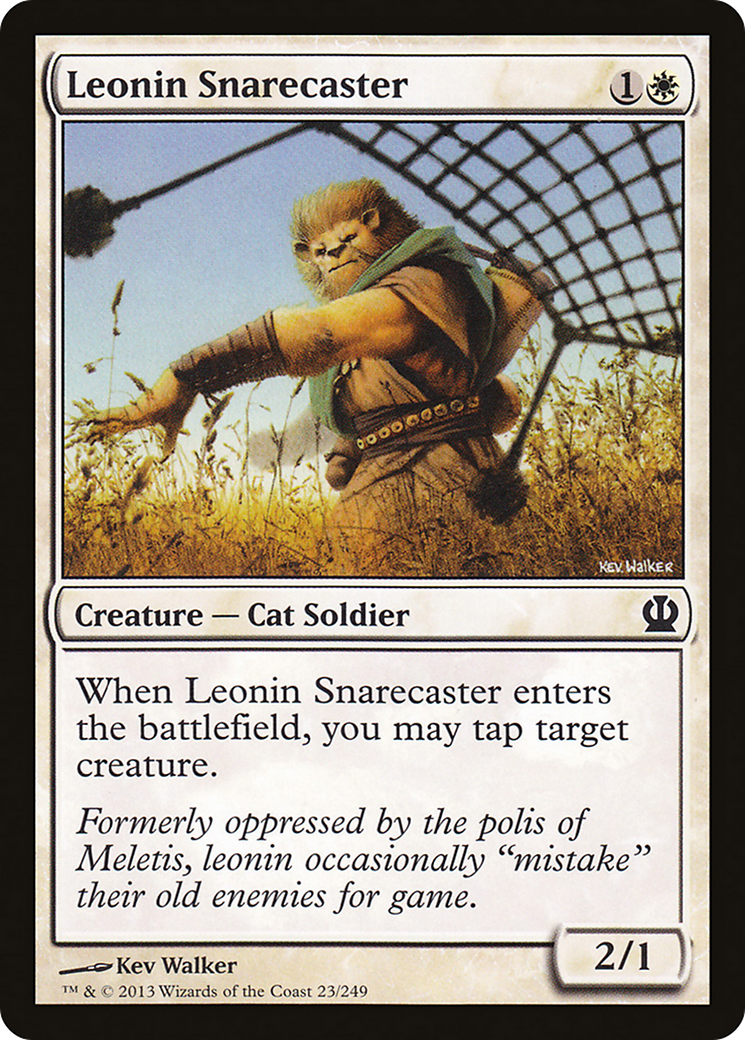 Leonin Snarecaster (THS-023) - Theros Foil