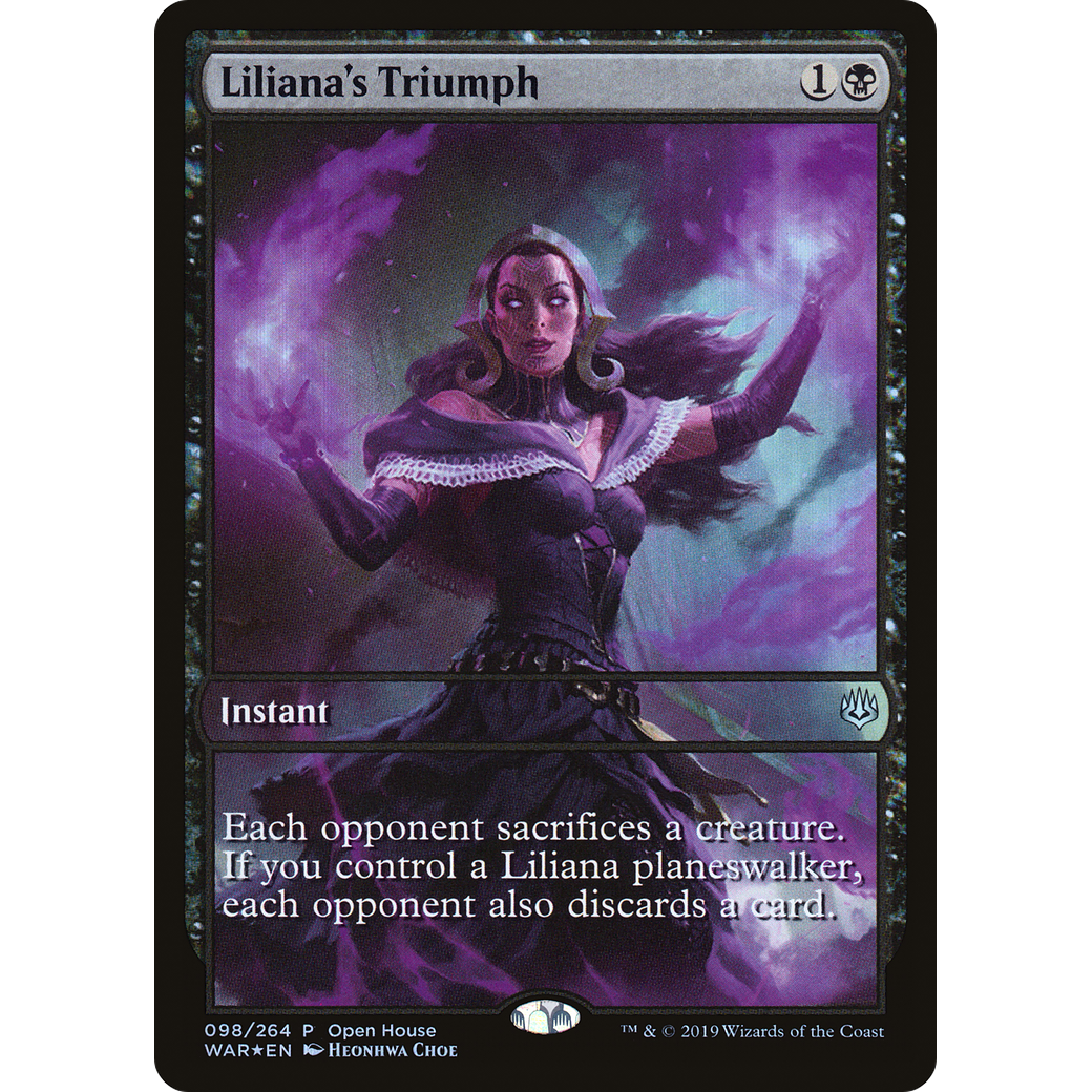 Liliana's Triumph (OHP-098) - War of the Spark Promos Foil