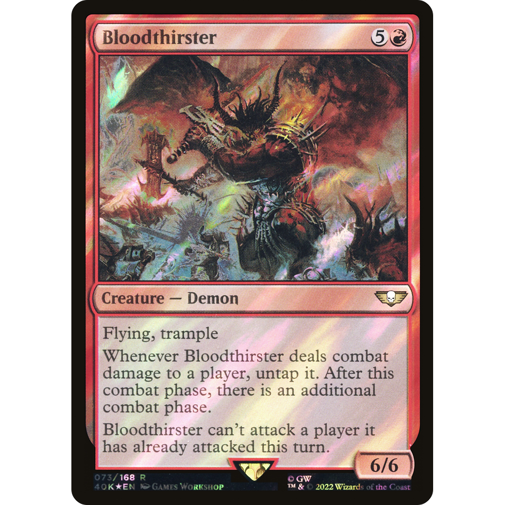 Bloodthirster (40K-073) - Warhammer 40,000 Commander Foil