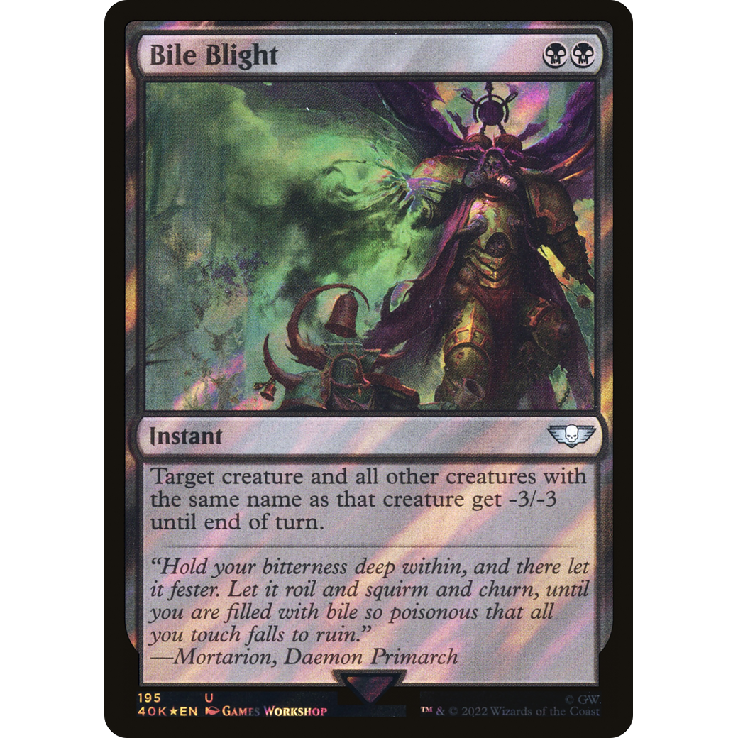 Bile Blight (40K-195) - Warhammer 40,000 Commander Foil