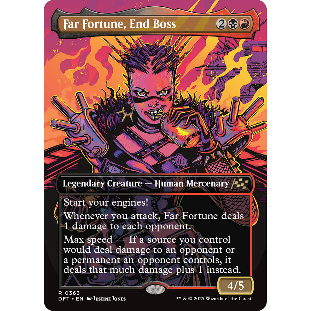 Far Fortune, End Boss (DFT-363) - Aetherdrift (Borderless) Foil