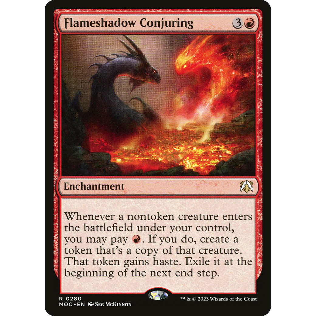 Flameshadow Conjuring (MOC-280) - March of the Machine Commander