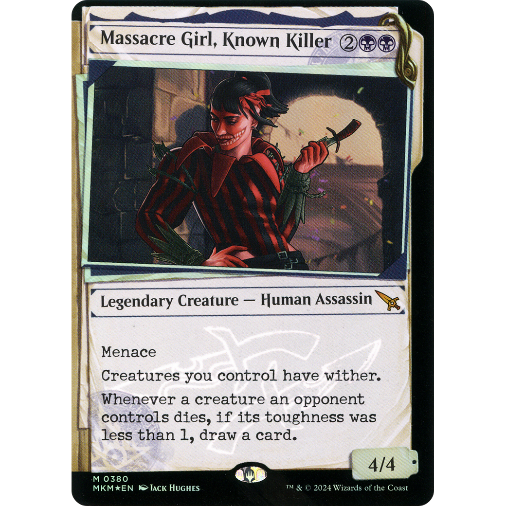 Massacre Girl, Known Killer (MKM-380) - Murders at Karlov Manor: (Showcase) Foil