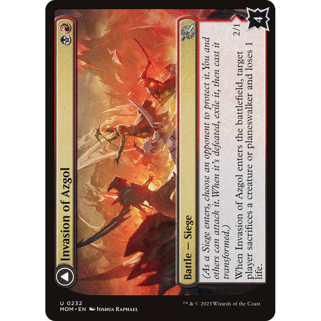 Invasion of Azgol // Ashen Reaper (MOM-232) - March of the Machine