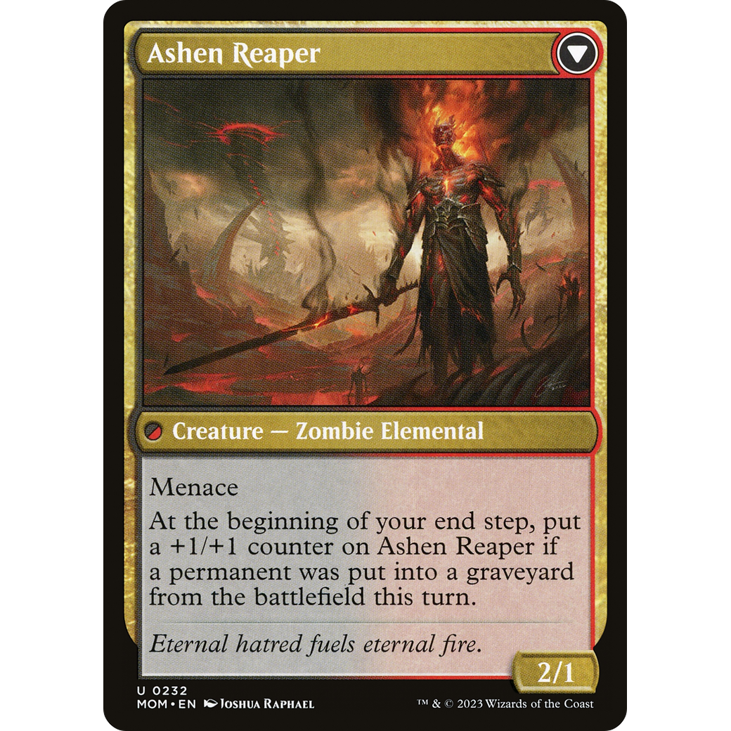 Invasion of Azgol // Ashen Reaper (MOM-232) - March of the Machine