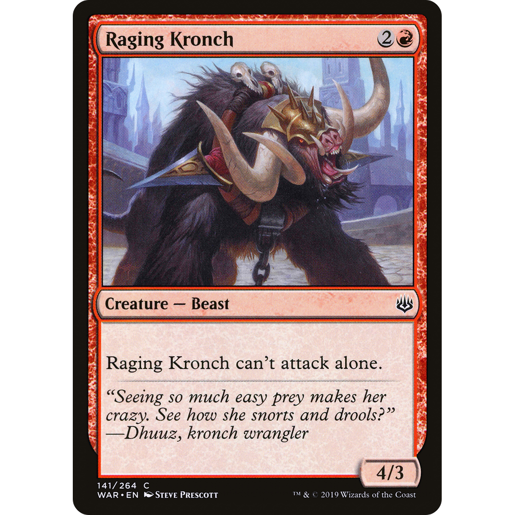 Raging Kronch (WAR-141) - War of the Spark Foil