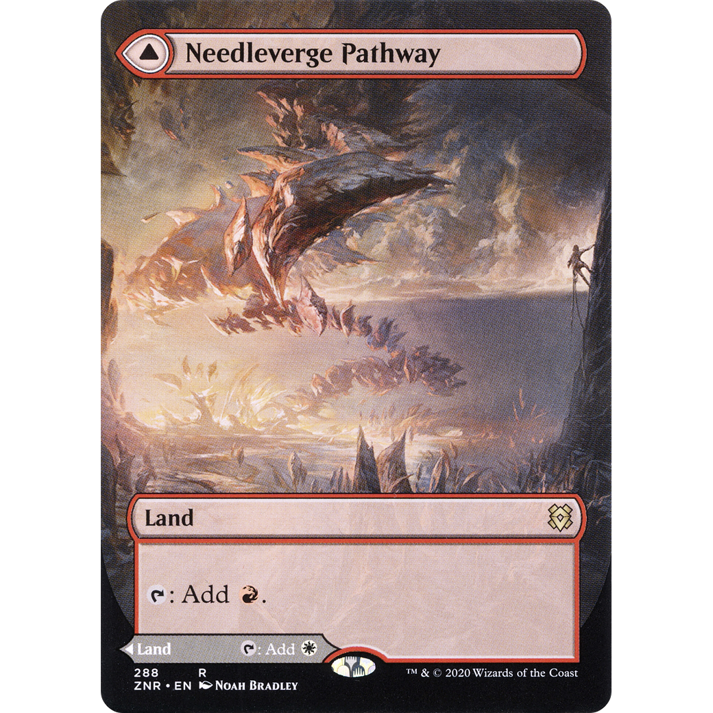 Needleverge Pathway (Borderless) (ZNR-288) - Zendikar Rising: (Showcase) (Borderless) Foil