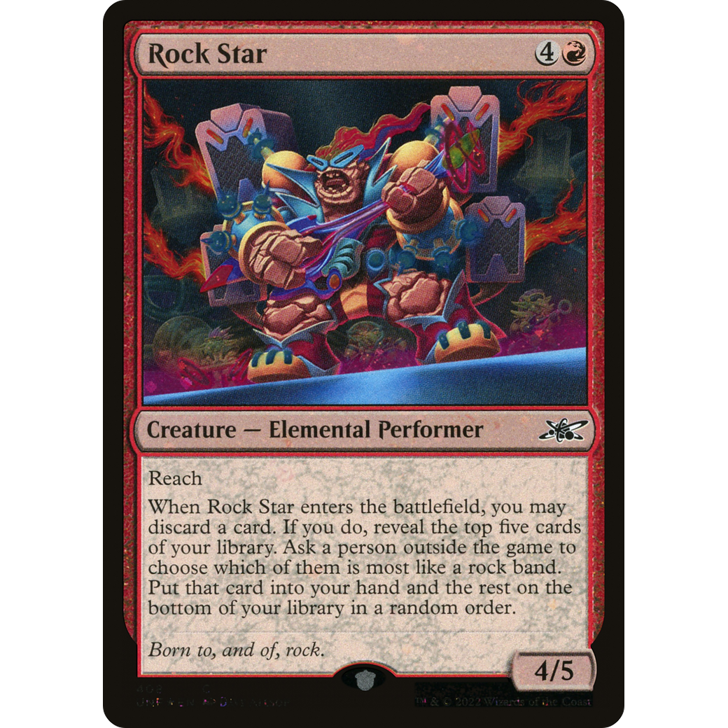 Rock Star (Galaxy Foil) (UNF-408) - Unfinity Foil
