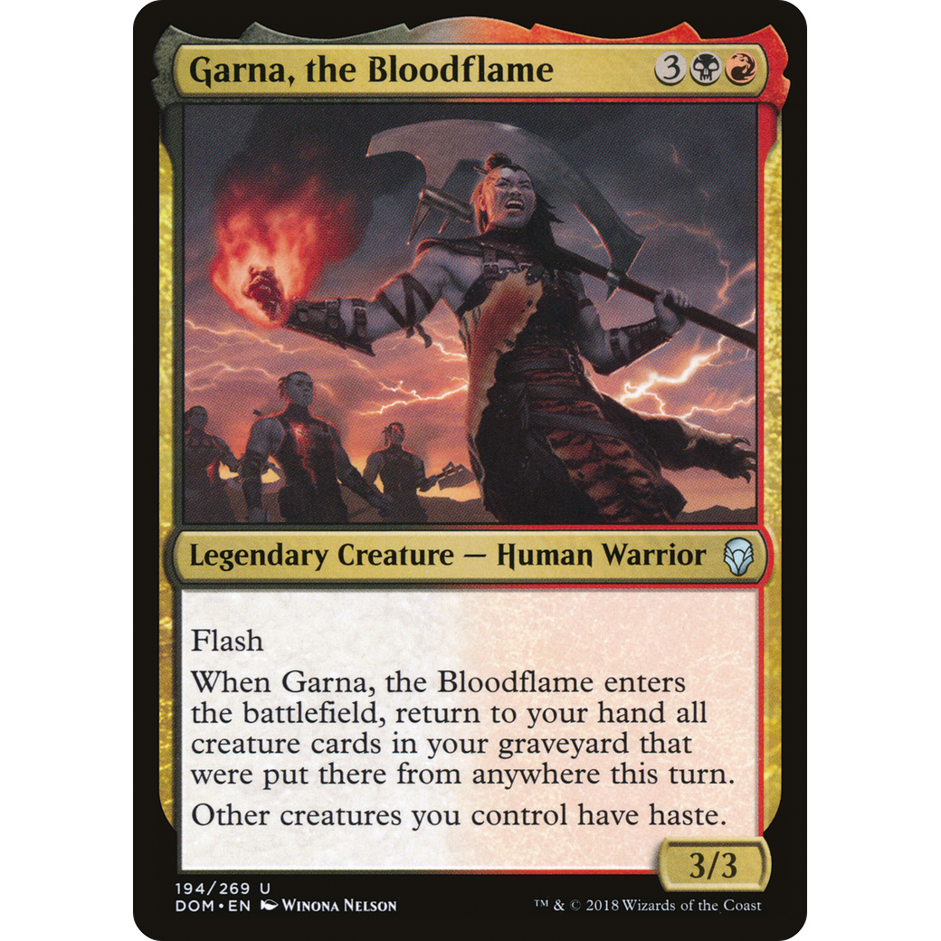 Garna, the Bloodflame (DOM-194) - Dominaria