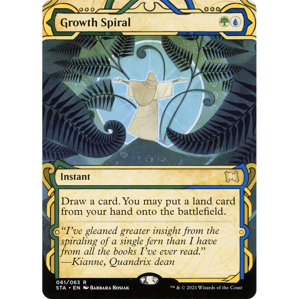 Growth Spiral (STA-061) - Strixhaven Mystical Archive: (Showcase) (Borderless)