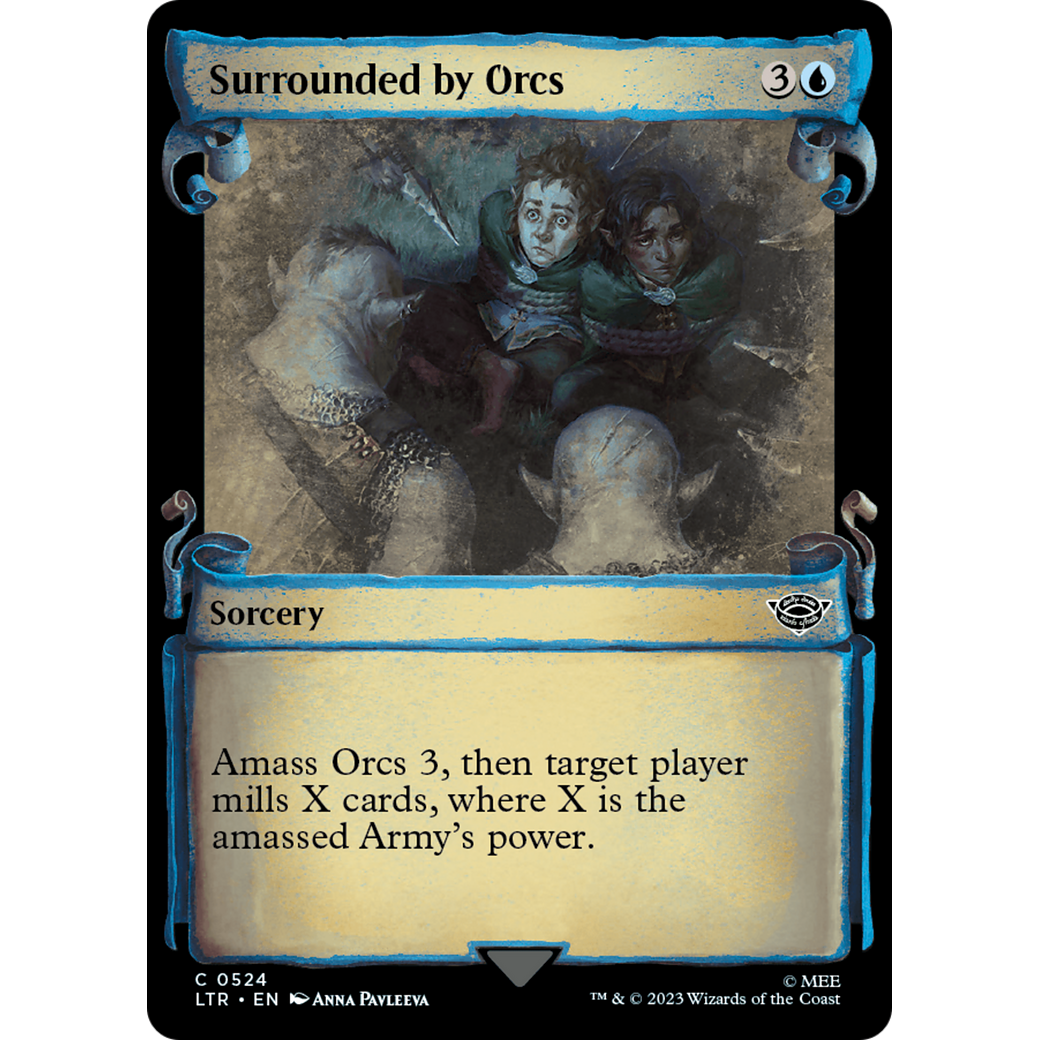 Surrounded by Orcs (LTR-524) - The Lord of the Rings: Tales of Middle-earth: (Showcase) Foil