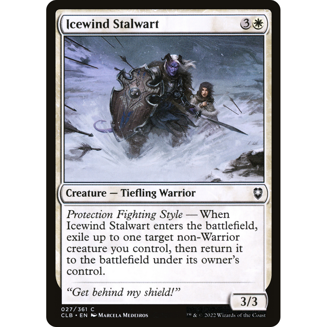 Icewind Stalwart (CLB-027) - Commander Legends: Battle for Baldur's Gate Foil