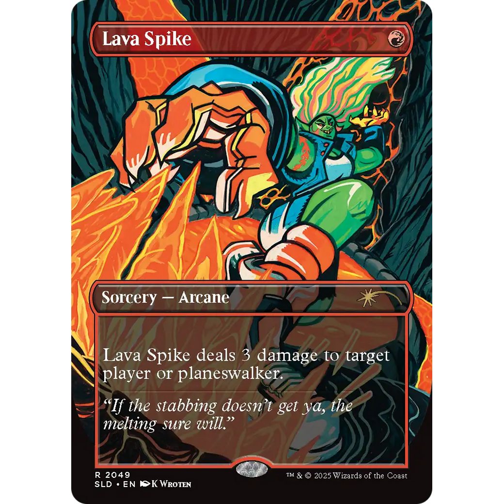 Lava Spike (2049) (Rainbow Foil) (SLD-2049) - Secret Lair Drop Foil