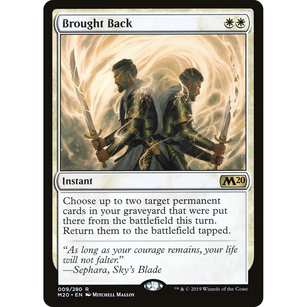 Brought Back (M20-009) - Core Set 2020
