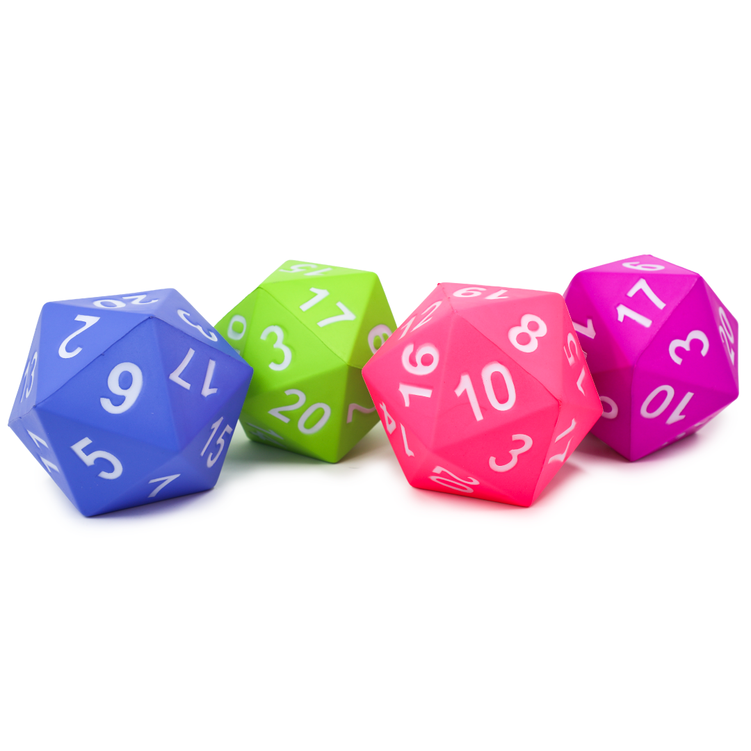 Giant D20 Foam Dice: Soft Foam Oversized 20-Sided Dice