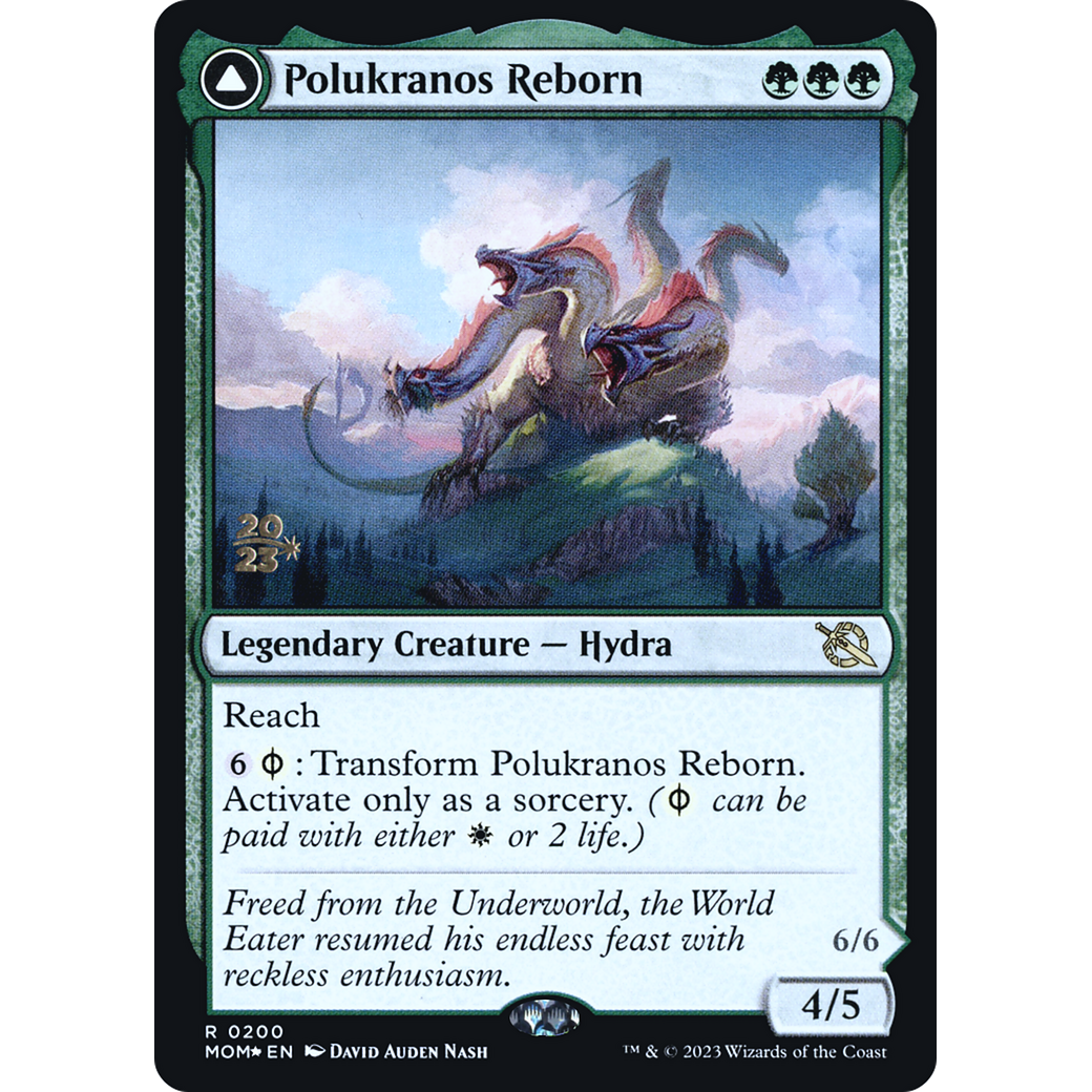 Polukranos Reborn // Polukranos, Engine of Ruin (PRE-200S) - March of the Machine Promos Foil