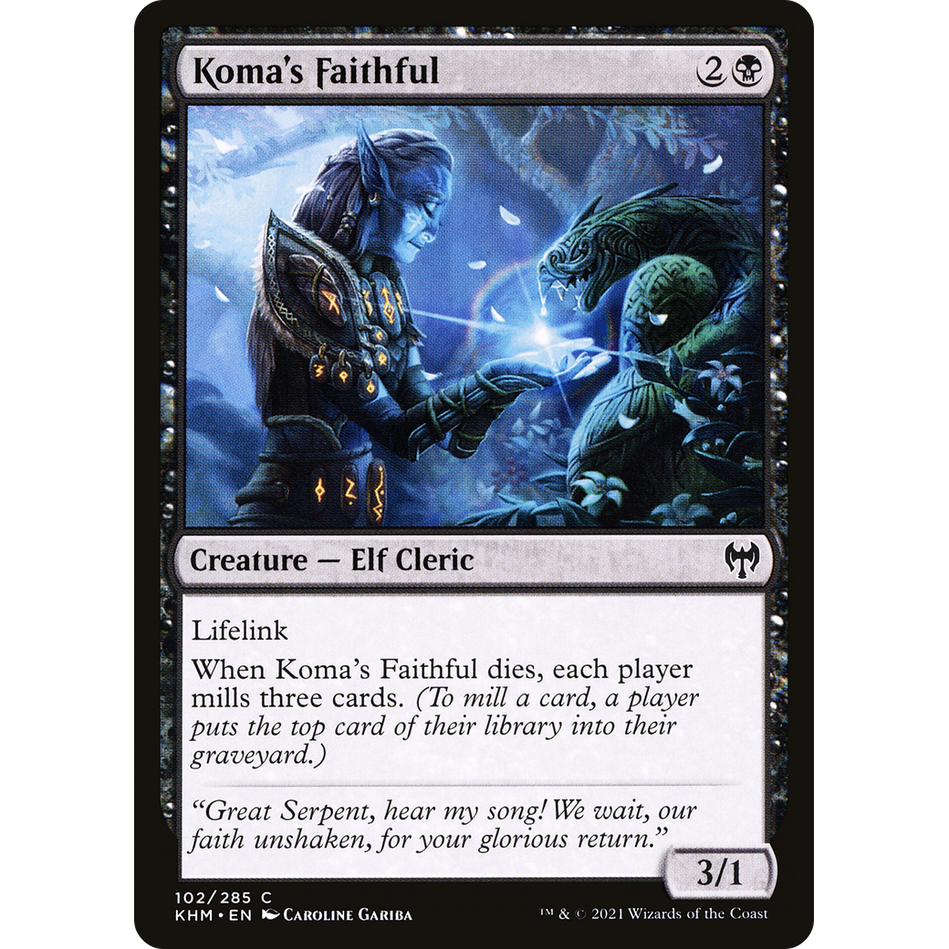 Koma's Faithful (KHM-102) - Kaldheim Foil