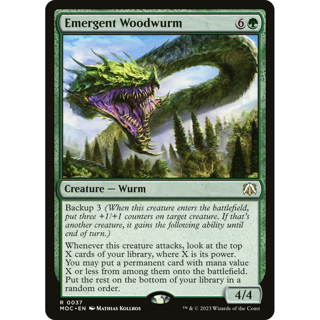 Emergent Woodwurm (MOC-037) - March of the Machine Commander