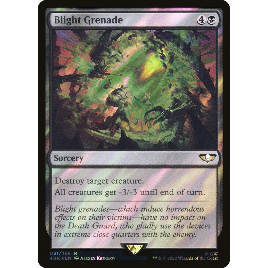 Blight Grenade (40K-031) - Warhammer 40,000 Commander Foil