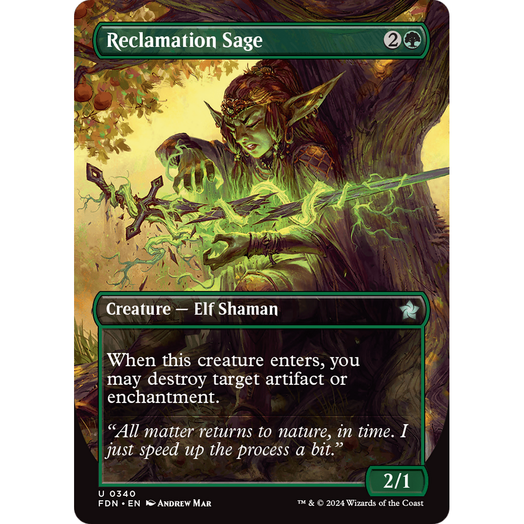 Reclamation Sage (FDN-340) - Foundations (Borderless) Foil