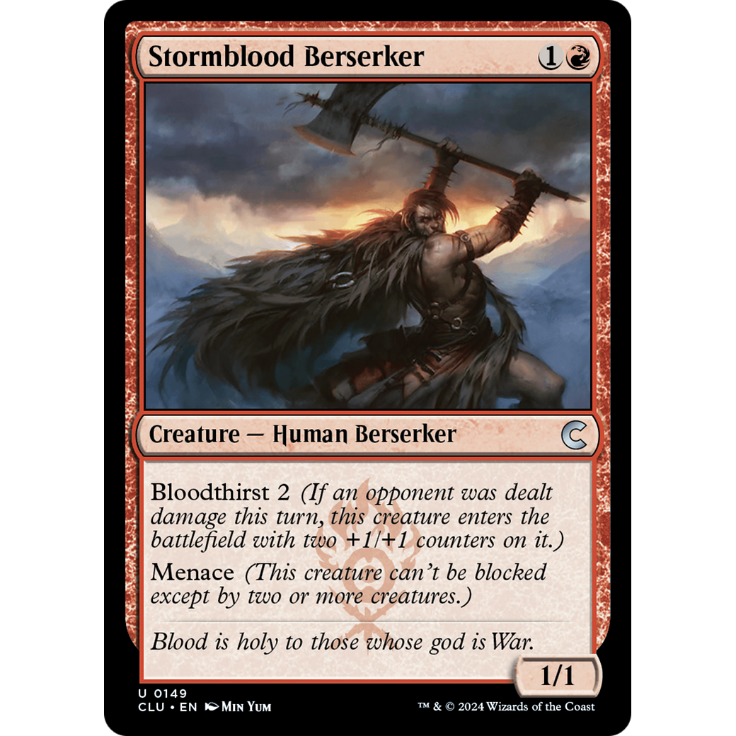 Stormblood Berserker (CLU-149) - Ravnica: Clue Edition