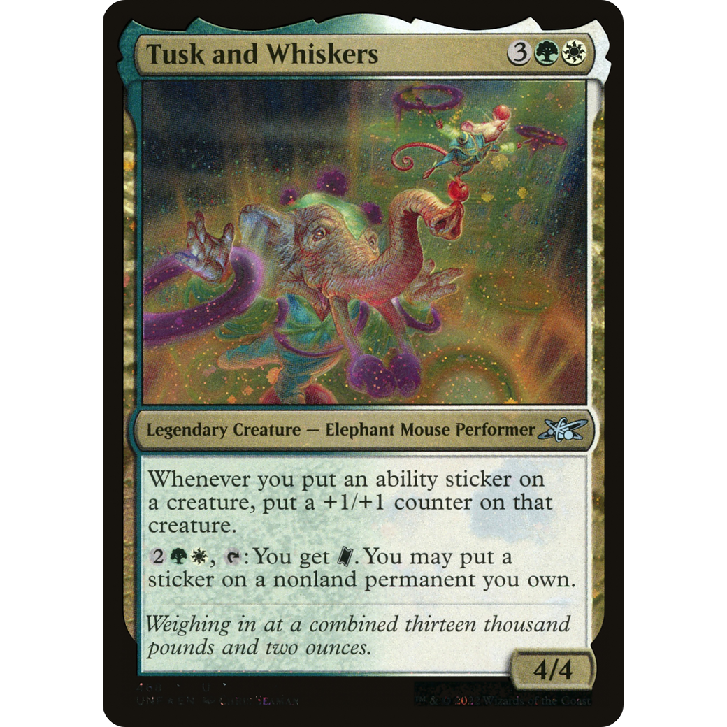 Tusk and Whiskers (Galaxy Foil) (UNF-468) - Unfinity Foil