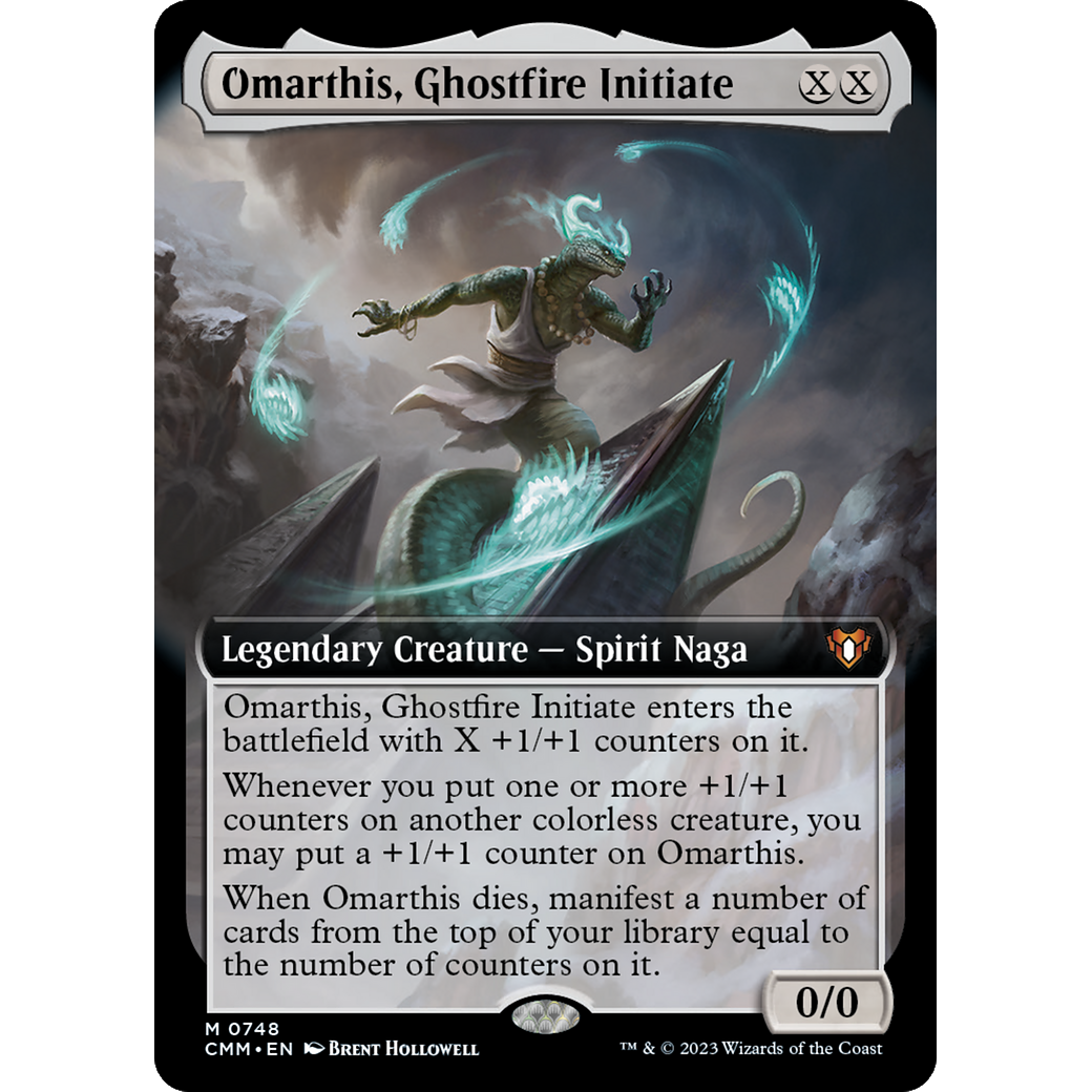 Omarthis, Ghostfire Initiate (CMM-748) - Commander Masters: (Extended Art) Foil