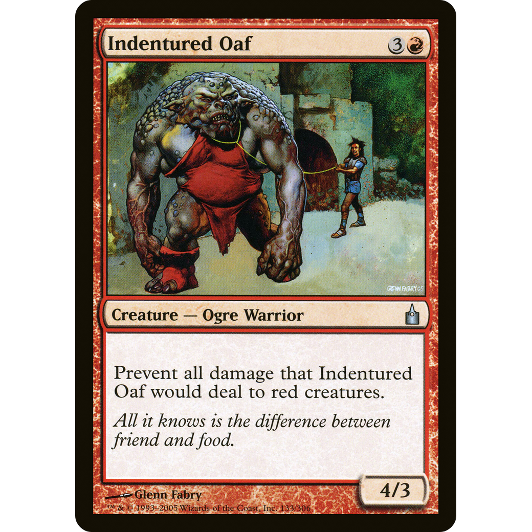 Indentured Oaf (RAV-133) - Ravnica: City of Guilds
