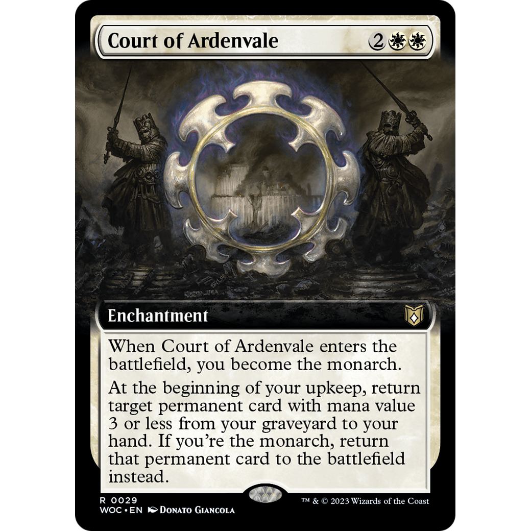 Court of Ardenvale (WOC-029) - Wilds of Eldraine Commander: (Extended Art)