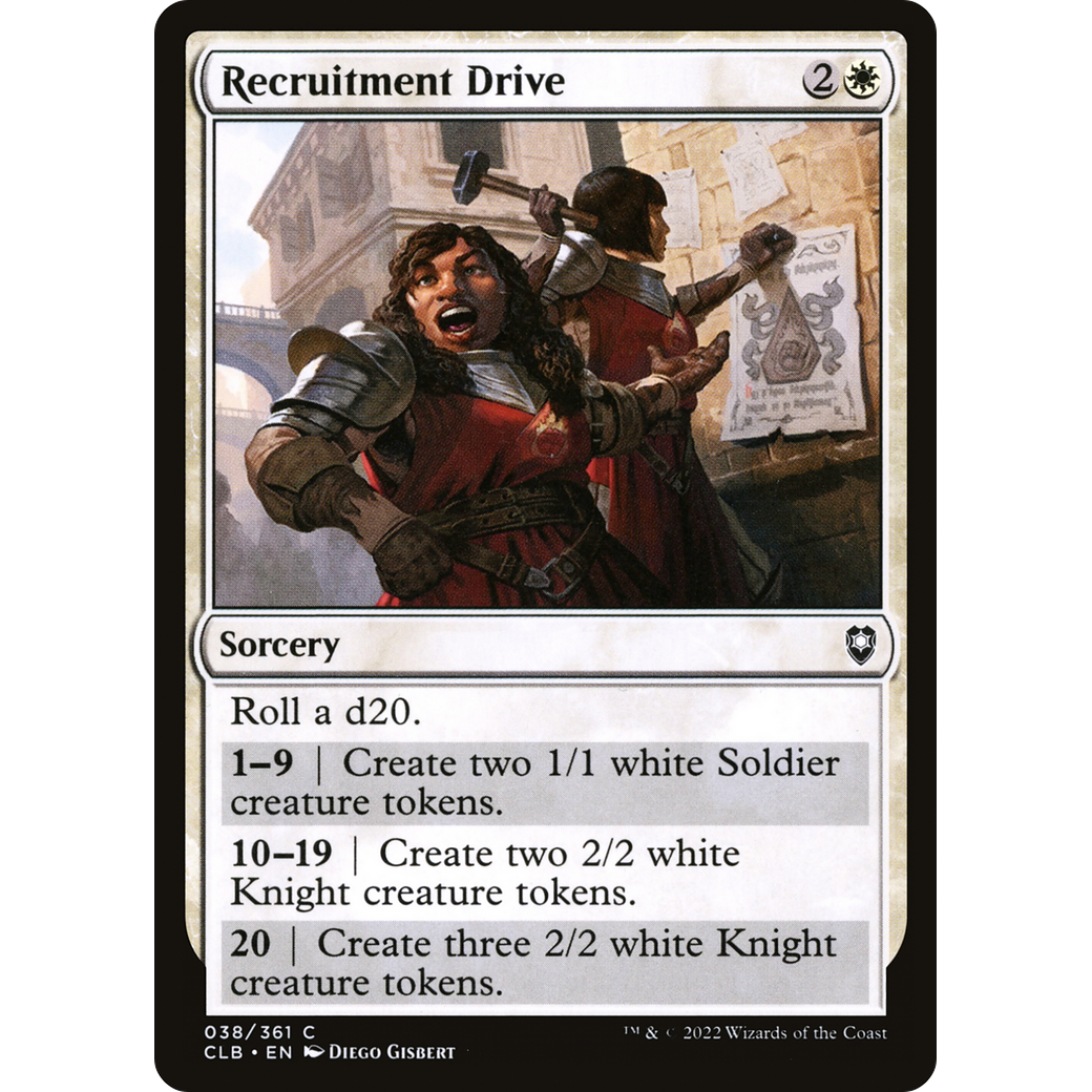 Recruitment Drive (CLB-038) - Commander Legends: Battle for Baldur's Gate Foil
