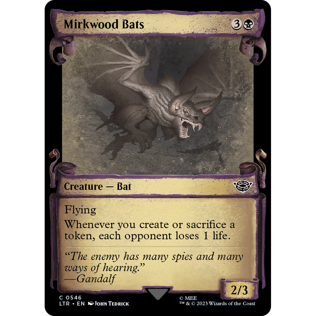 Mirkwood Bats (LTR-546) - The Lord of the Rings: Tales of Middle-earth: (Showcase) Foil