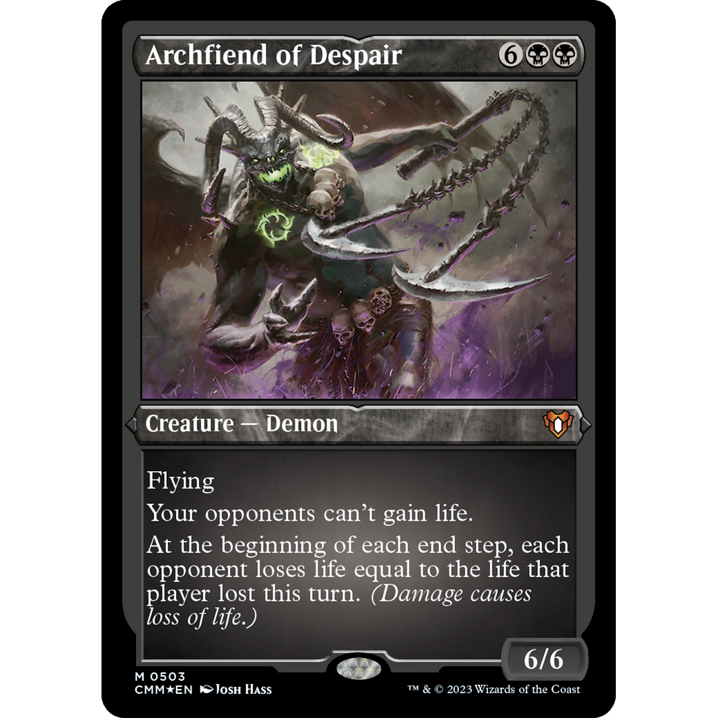 Archfiend of Despair (CMM-503) - Commander Masters Etched Foil